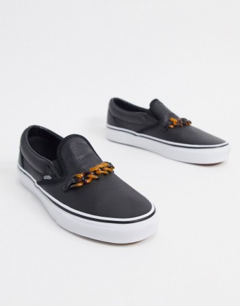 Vans Slip-On Chain Crne - Ženske Tenisice | 04691KYXL